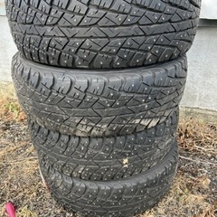 DUNLOP  ダンロップ　GRANDTREK AT2  ピンタイヤ　4本　タイヤのみの画像