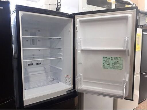 庫内がキレイ!!【三菱 2ドア冷蔵庫 146L 2018年製】MR-P15C-B ブラック 黒 ミツビシ MITSUBISHI 130