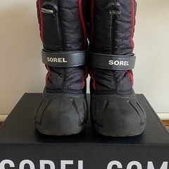 SOREL ソレル YOUTH FLURRY ユース フルーリー 2/20.0c 子供用ブーツ 雪遊び 長靴の画像