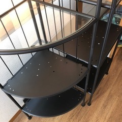 イケア　IKEA購入ガラス棚　２セットの画像