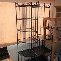 イケア　IKEA購入ガラス棚　２セットの画像