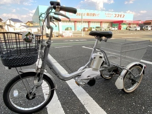 ?【電動アシスト】三輪自転車 ブリヂストン18インチ【電動アシスト自転車買取アールワン】