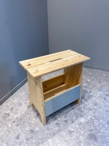 スツール収納付き　パイン材　IKEA