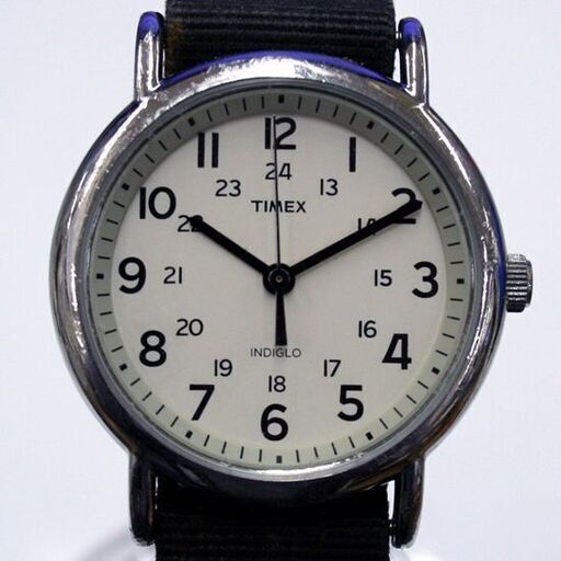 動作品 TIMEX クオーツ式腕時計 INDIGLO ミニタリーウォッチ タイメックス インディグロ 25年4月電池交換 札幌市 清田