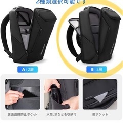 ビジネスリュック　出張用の画像