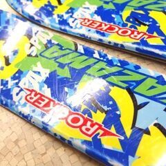 KAZAMA 126cm ジュニア カービングスキー SPAX J ROCKER ブルー系 カザマ ビンディング付き板 札幌市 北区 屯田 の画像