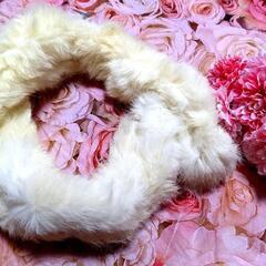 ♥毛皮♡ラビット♡白♡フワフワ♡高級♡ファー