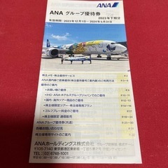 ANA 2024年版カレンダー&グループ優待券の画像
