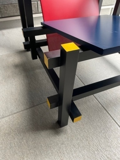 最終値下げ‼️レア　レッドアンドブルー　REDANDBLUE  デザイナーズ　チェア　cassina(カッシーナ)リプロダクト品
