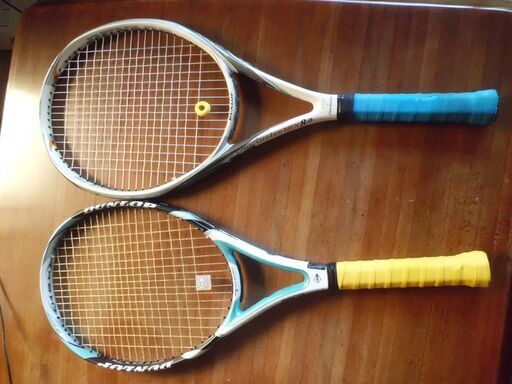 【良品２本】DUNLOP ダンロップ ラケット（１品は新ガット）