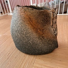 陶器 花器 花瓶 オブジェ 石置物