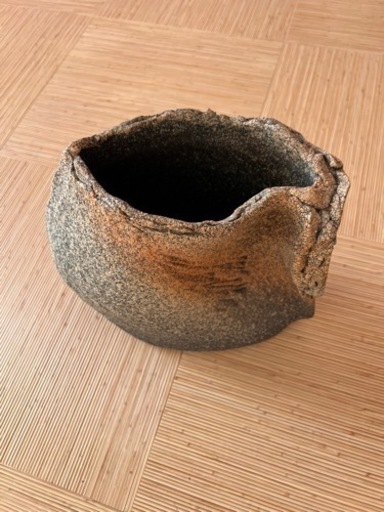 陶器 花器 花瓶 オブジェ 石置物