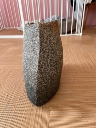陶器 花器 花瓶 オブジェ 石置物