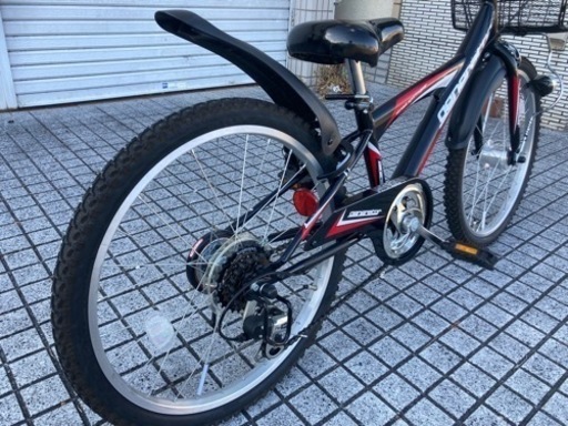 【22インチJr.マウンテン】美品❗️使用少ない❗️6段変速　LEDオートライト　若林自転車　唐崎店　SALE❗️