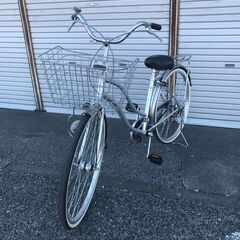 ☆ジモティ割あり☆ 軽快自転車 26インチ シルバー クリーニング済み