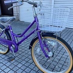 【20インチ子供自転車】美品❗️使用ほぼなし❗️オススメ車❗️スペアキーあり　若林自転車　唐崎店　SALE中❗️の画像