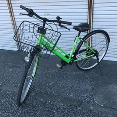 ★ジモティ割あり★  軽快自転車 27インチ グリーン クリーニング済み KJ3812 ☆ジモティ割あり☆ 軽快自転車 27インチ グリーン クリーニング済み