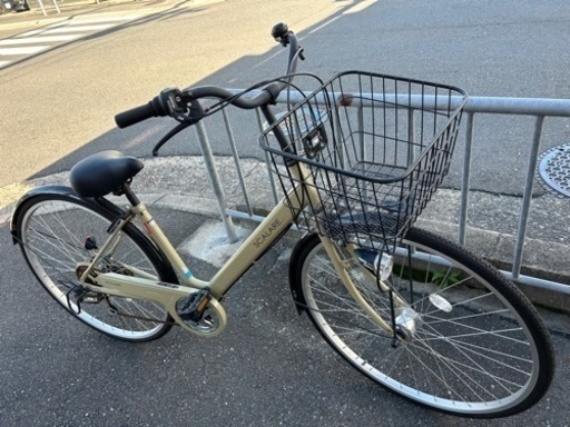 27インチ 自転車 シティサイクル 中古 美品 LEDライト・ハブダイナモ 6段変速