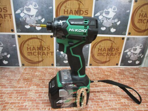 HIKOKI ハイコーキ WH36DC2XPS インパクトドライバ 中古・美品 36V バッテリー×1 充電器 【ハンズクラフト宜野湾