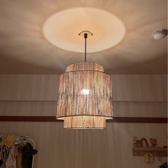 【キャンセルになったので早いもの勝ち】ペンダントライト ランプシェード ジュート 麻 照明 の画像