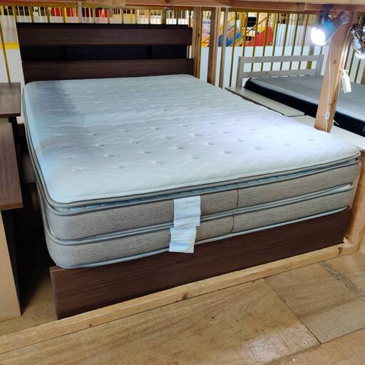 【愛品倶楽部柏店】ニトリ 収納付きダブルベッド  Nスリーププレミアム P3-02CR+ベース