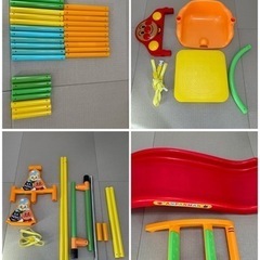 アンパンマン　ジャングルジム　滑り台　ブランコ　鉄棒の画像