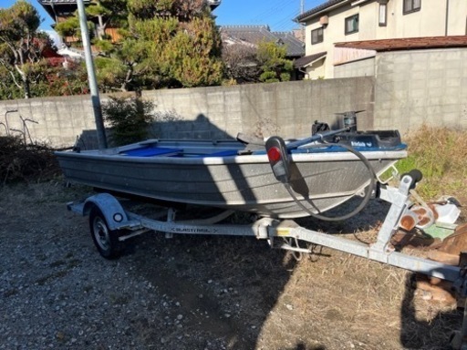 【トレーラーのみ、取引先決定しました。】バスボート　トレーラーのセットです。