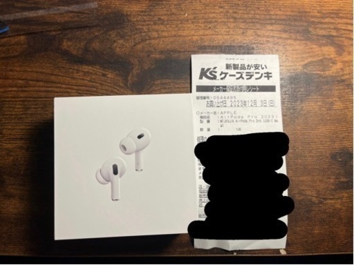 売れました　正規品保証書付　AirPods pro 第2世代　typeC 新品未使用