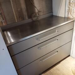 ★定価￥12万 キッチンボード レンジボード 食器棚 パントリー 2分割可能の画像