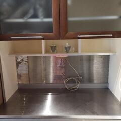★定価￥12万 キッチンボード レンジボード 食器棚 パントリー 2分割可能の画像