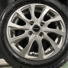 軽自動車　アルミ付きスタッドレスタイヤ　155/65R14  4本