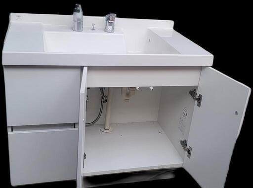 LIXIL EV洗面化粧台 間口1200mm 奥行500 引出タイプ＋3面鏡全収納　