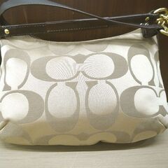 コーチ COACH 2WAY ハンドバッグ ショルダーバッグ 斜め掛けショルダー 19336 ベージュ USED 苫小牧西店の画像