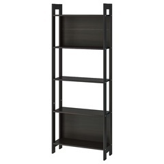 IKEA イケア LAIVA ライヴァ 本棚 62x165 ブラ...