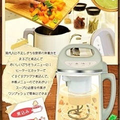 スープメーカー(ボタンひとつでスープスムージーおかゆetc)の画像
