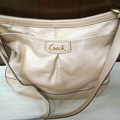 コーチ COACH パーク レザー ダッフルショルダー ベージュ F19726 USED 苫小牧西店の画像
