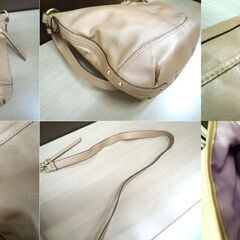 コーチ COACH パーク レザー ダッフルショルダー ベージュ F19726 USED 苫小牧西店の画像