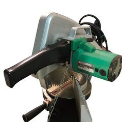 23Y430 ジ 日立工機 HITACHI ブレーキ付卓上丸のこ C10FB 255mm 1987年製 留め切り 中古の画像