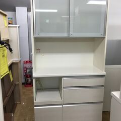 FU671】☆松田家具 2枚扉システムキッチンカウンターボード ホワイト