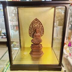 【愛品館 市原店】】✔店頭取引限定✔阿弥陀如来座新六角台座仏像