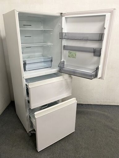 高年式!2021年製! 東芝/TOSHIBA GR-T33SC 冷蔵庫 326L 右開き 3ドア ベジータ 除菌機能 グレインホワイト