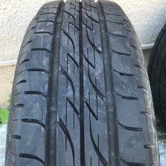 スズキワゴンR (MH55S)純正の14インチアルミホイール　バリ山タイヤ付4本セットです。の画像