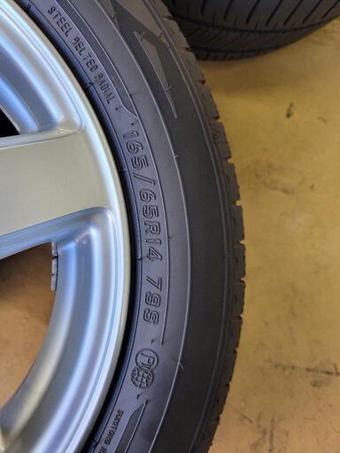 27日まで値下げ!!ダンロップRV505 165/65R14　ホイールpcd100 5.5J+50
