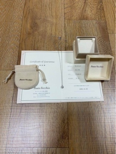 値下可⭐︎ポンテヴェキオ　ネックレス　ポンテべキオ　ポンテベッキオ　WG 18金
