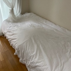 シングルベッド(すのこタイプ)寝具も全て込み