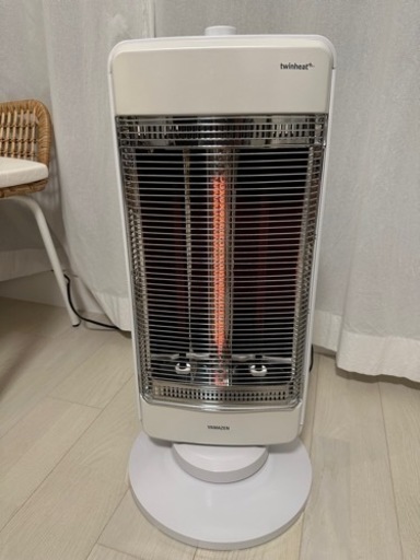 YAMAZEN 速暖カーボンヒーター ＆ 遠赤外線シーズヒーター ツインヒートプラス 300W/750W/1200W 自動首振り DB