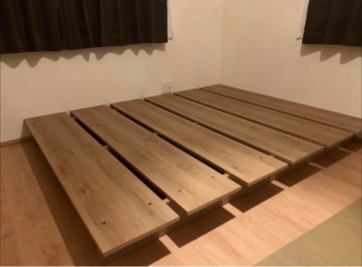 【決まりました】lowya ダブルベッドフレーム