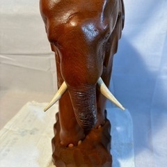 置物　木彫り像　高さ38㎝の画像