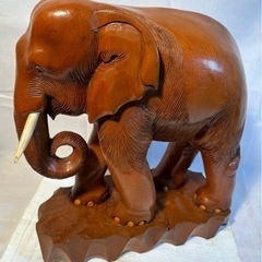 置物　木彫り像　高さ38㎝