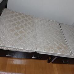 【引取先決まりました！】 ベッド ベット bed シングルベッド 木製 シングルベット マットレス付 収納付 お店までご来店をお待ちしております！